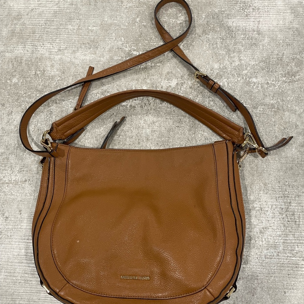 Michael Kors Tan Leather Shoulder Bag